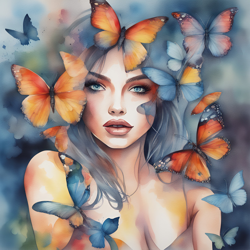 girl-with-butterflies-watercolor-printable-37.png