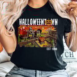comfort colors halloweentown shirt,halloween town tshirt, halloween town est 1998 shirt, pumpkin halloweentown, hallowee