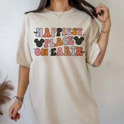 happiest place on earth shirt, halloween mouse ears vacation shirt, family parks shirt, fall cute spooky shirt, disney f