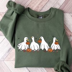 halloween ghost ducks sweatshirt, halloween sweatshirt, halloween ghost ducks hoodie, ghost ducks shirt, 2023 halloween,