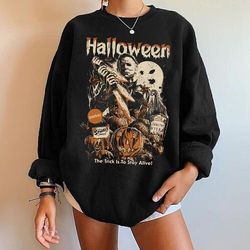 halloween horror movie crewneck sweatshirt, scream sweatshirt, scream horror movie shirt, scream ghostface shirts, micha