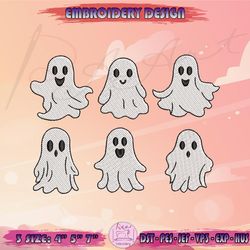 ghost embroidery design, halloween embroidery design, machine embroidery designs, embroidery files, instant download