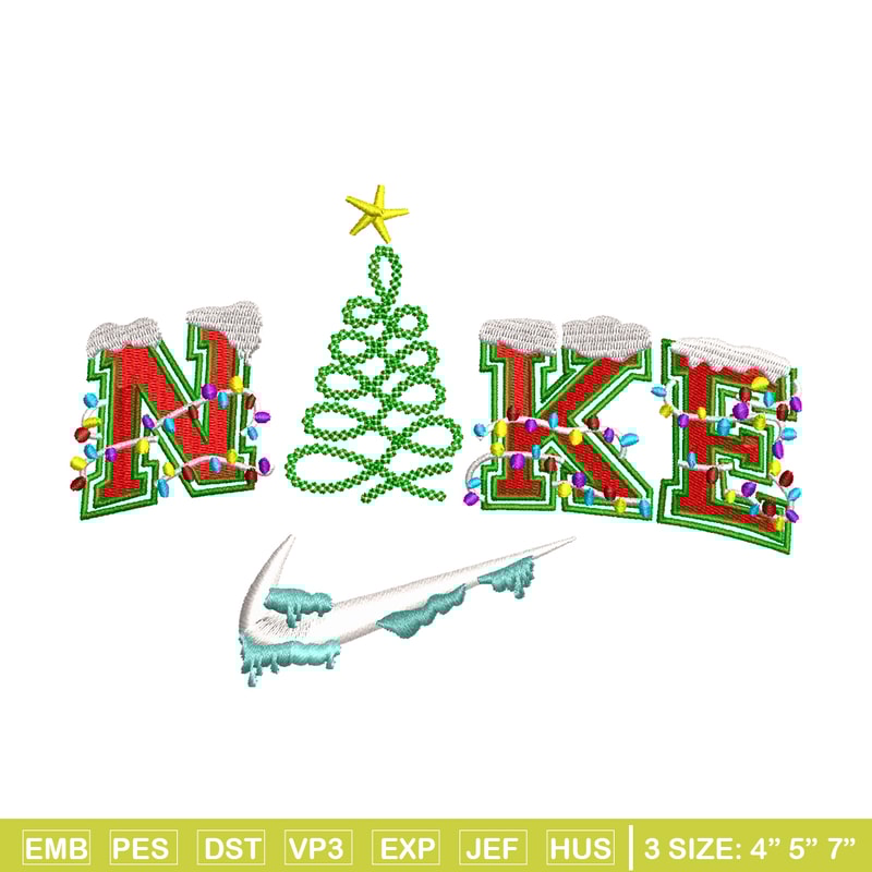 Christmas Nike logo embroidery design, logo embroidery, Nike design, Embroidery shirt, logo shirt, Instant download.jpg