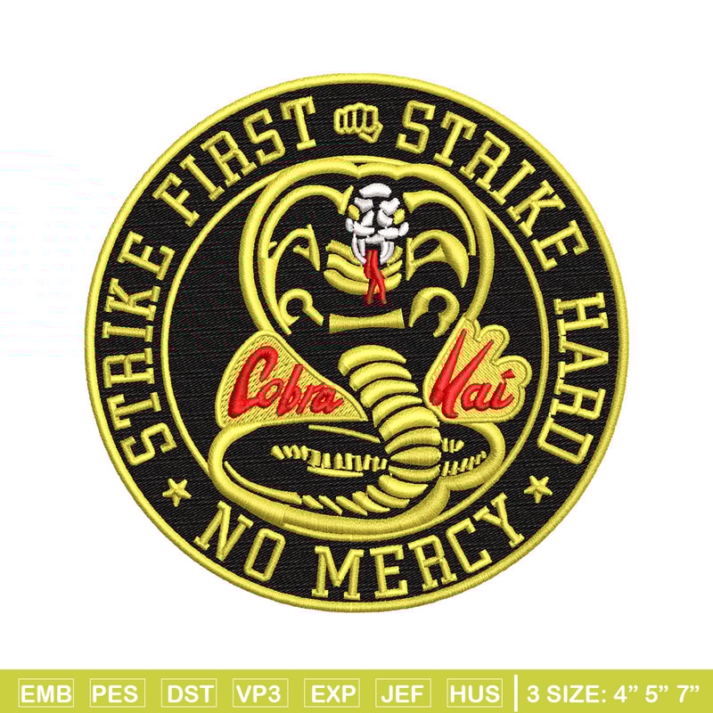 Cobra Kai Logo embroidery design, Cobra Kai embroidery, logo design, Embroidery shirt, logo shirt, Instant download.jpg