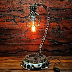 Steampunk Elegance: Original Loft Metal Table Lamp Collection