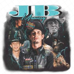 Vintage 90s bootleg Jb Mauney Bull Rider digital png design