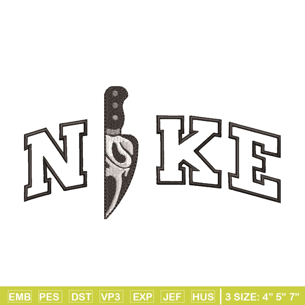 Ghostface knife embroidery design, Ghostface knife embroidery, Nike design, Logo shirt, logo shirt, digital download.jpg