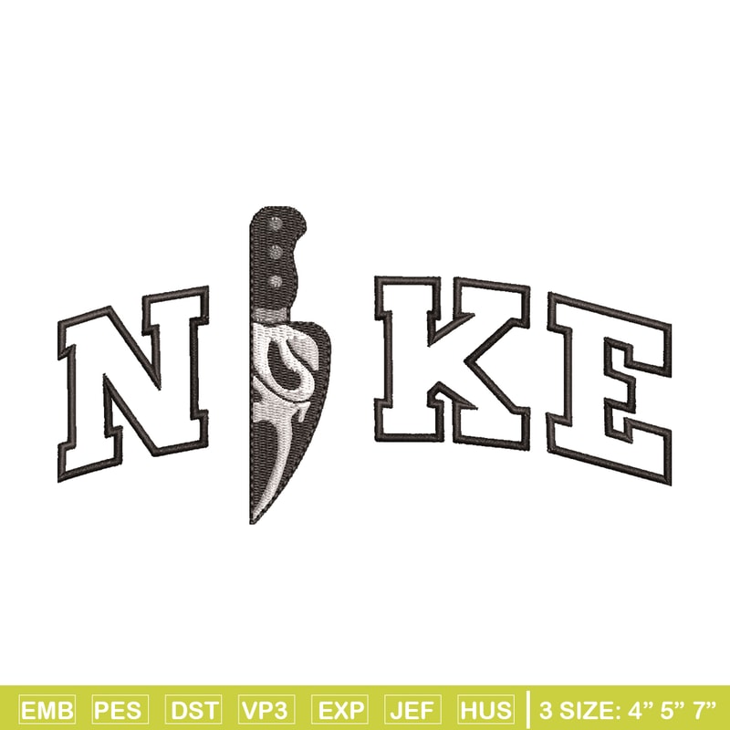 Ghostface knife embroidery design, Ghostface knife embroidery, Nike design, Logo shirt, logo shirt, digital download.jpg
