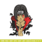 Itachi Uchiha crow embroidery design, Naruto embroidery, embroidery file, anime design, anime shirt, Digital download.jpg