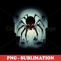 halloween spider - creepy & crawly - get spooktacular with this sublimation png download