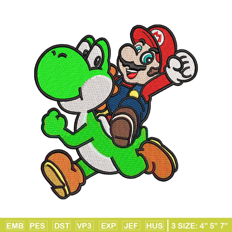 Mario game embroidery design, Mario game embroidery, logo design, Embroidery file, game shirt, Instant download..jpg