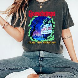 rlstine goosebumps comfort colorsr shirt, horrorland shirt, halloween shirt, halloween costumes, halloween party tee, n