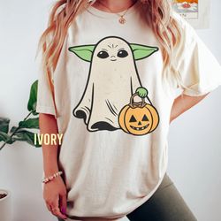 Vintage Baby Yoda Ghost Halloween Shirts, Star Wars Halloween Shirt, Mickey's Not So Scary Halloween Shirt, Halloween Pu