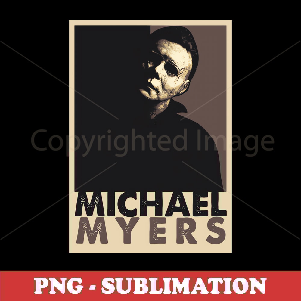 Michael Myers Sublimation PNG Digital Download - Pop Art Style - Instantly Transform Your Design with Classic Horror Icon