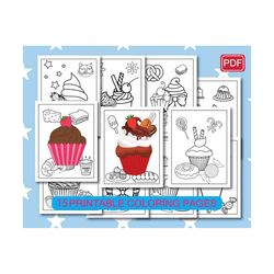 Cupcake Coloring Pages-15 Printable Cupcake Coloring Pages For Girls,teens & Kids,kids Coloring Page,cupcake Activity,cu