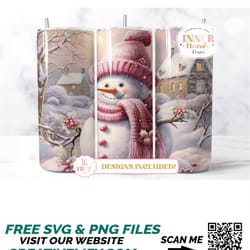 christmas tumbler snowman 20oz skinny tumbler wrap 20 oz sublimation tumbler designs png sublimation downloads digital f