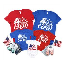 4th of july crew t-shirt, family matching 4th of july, fourth of july crew, freedom family, independence day gift, cousi