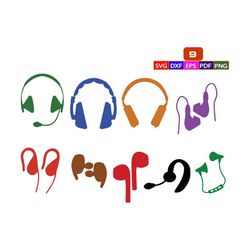 headphones svg bundle,headphones svg,earphone svg,headphones cricut,dj svg,wireless bluetooth svg,microphone with headph