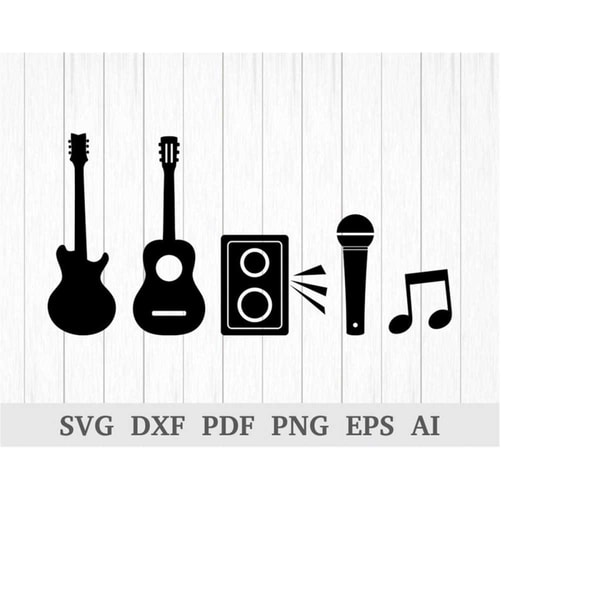Musical Instruments SVG, Music SVG, Guitar SVG, Speaker svg, - Inspire ...