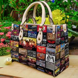 aerosmith leather handbag,music leather bag,travel handbag