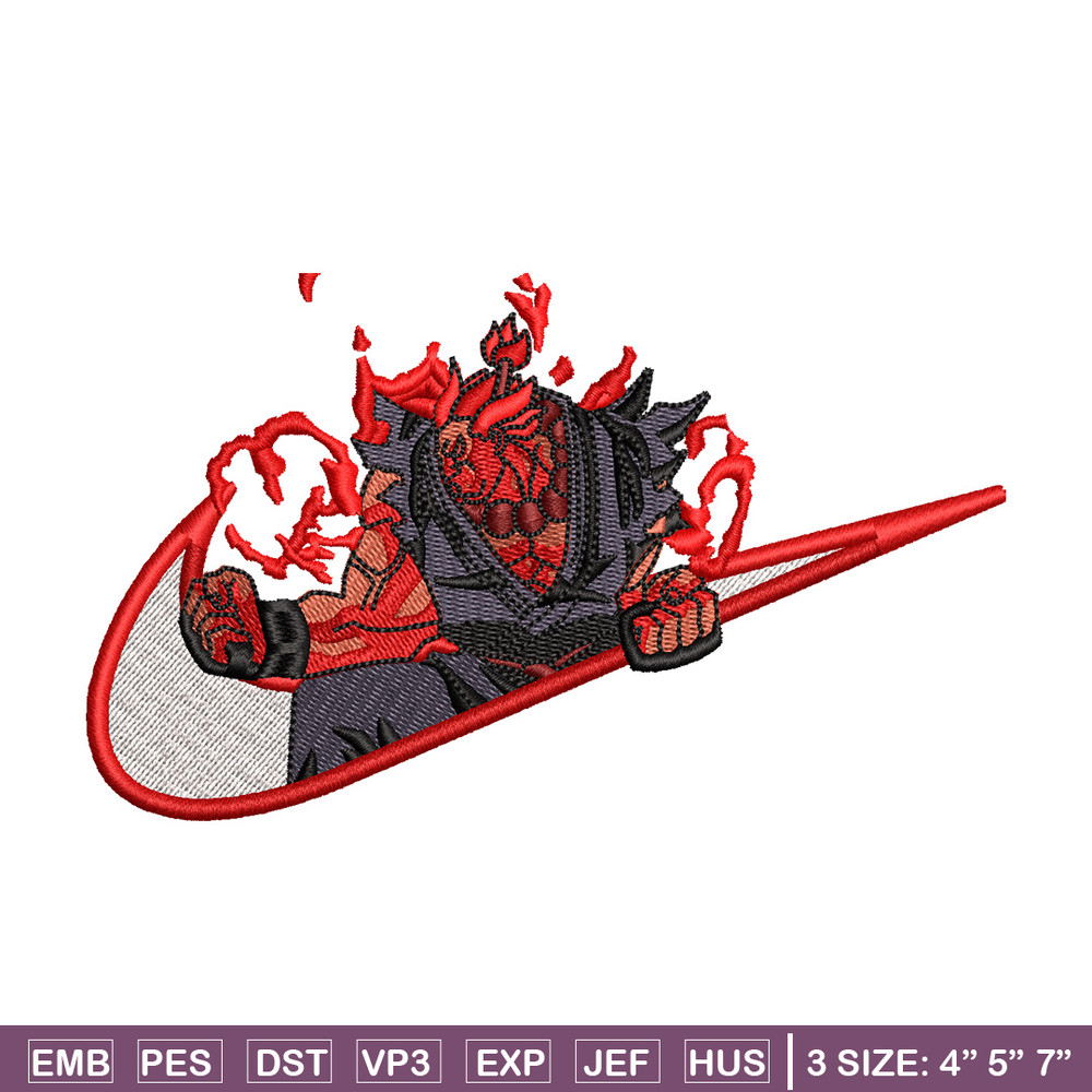 Akuma swoosh embroidery design, Akuma embroidery, Nike design, Embroidery shirt, Embroidery file, Digital download.jpg