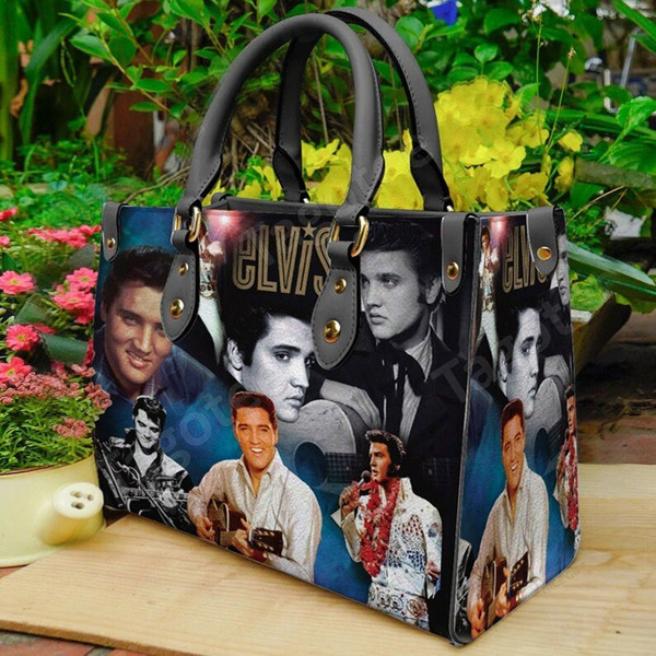 Elvis Presley Leather handBag, Leather Bag,Travel handbag,Teacher Handbag,Gift for fan,Handmade Bag,Custom Bag,Vintage Bags,Woman Shoulder - 1.jpg