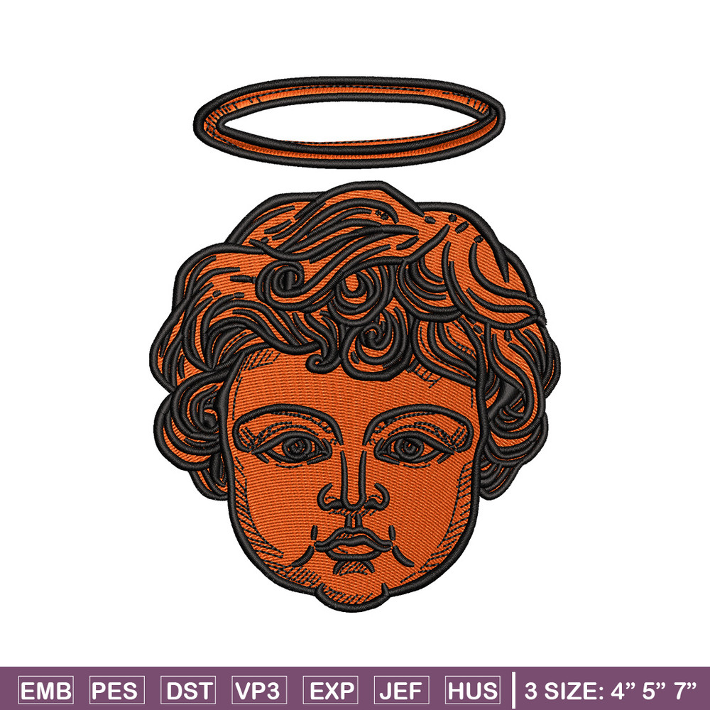 Angel baby embroidery design, Angel embroidery, Embroidery file, Embroidery shirt, Emb design, Digital download.jpg