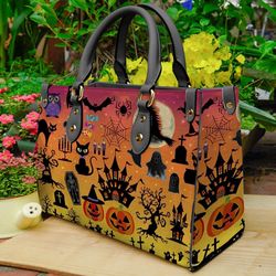 halloween leather handbag,horror leather bag,travel handbag