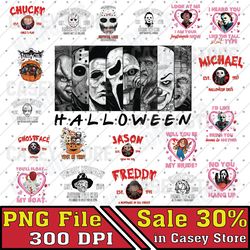 Horror Chracters Png Bundle, Horror Png Clipart Design Bundle, Halloween Png Bundle, Halloween Movie Png, Horror Png