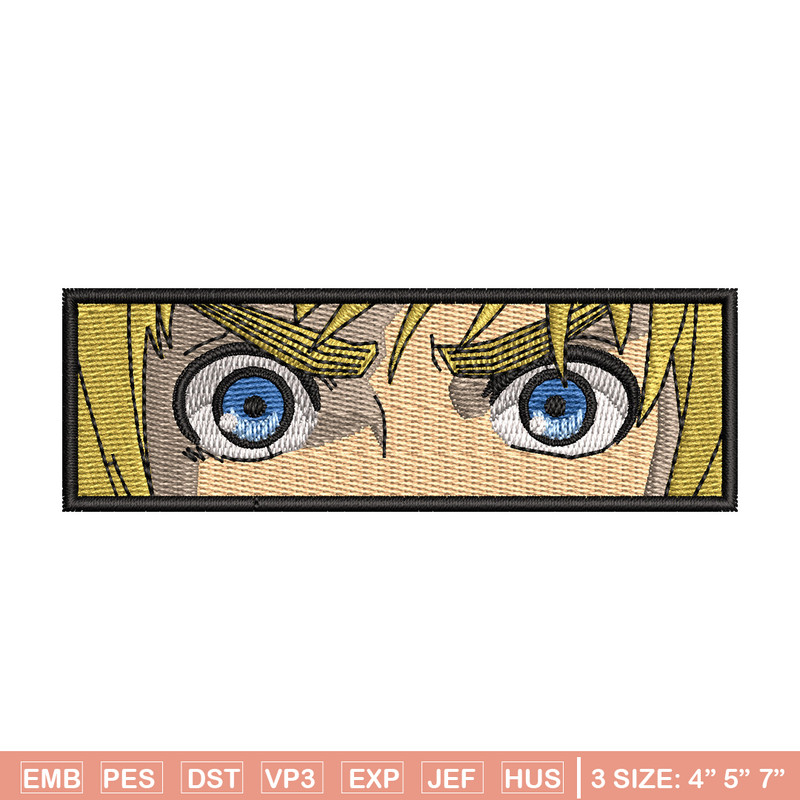 Armin eyes embroidery design, Aot embroidery, Anime design, Embroidery shirt, Embroidery file, Digital download.jpg