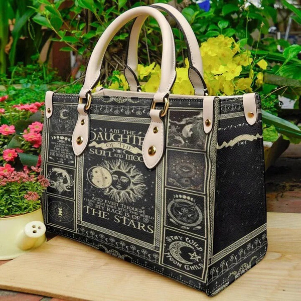 Wicca Leather HandBag,Magic Handbag, Wicca Leather Bag, Travel handbag, Teacher Handbag, Handmade Bag,Custom Bag,Vintage Bags - 1.jpg
