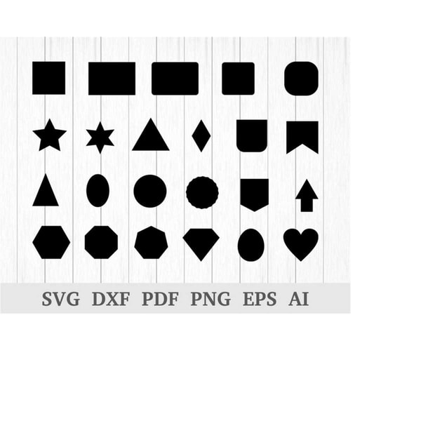 Basic Design Svg Basic Shapes Svg, Basic Shapes Clipart, Basic Shapes Vector, - Inspire ...