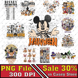 Halloween Land PNG Bundle, World Halloween png, Mouse Skeleton PNG, Cartoon Halloween Bundle PNG, Trick Or Treat Pumpkin