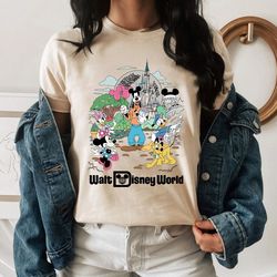 vintage retro disney world shirt, mickey minnie chip dale pooh toddler shirt, mickey retro shirt, vintage disney family
