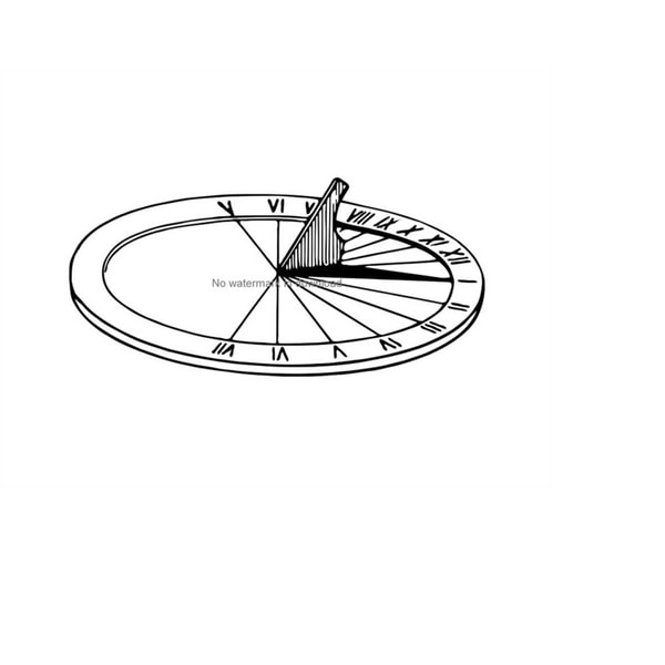 Blank Sundial Example Sundial Svg, Sun Dial Clipart, Sundial Cut File, Sundial Dow | Inspire ...