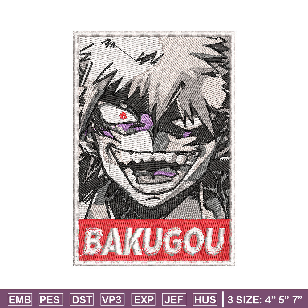Bakugou poster embroidery design, Mha embroidery, Anime design, Embroidery shirt, Embroidery file, Digital download.jpg