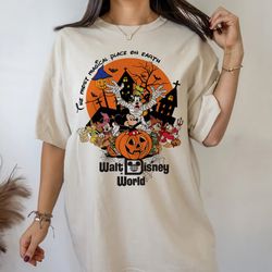 vintage walt disney world halloween shirt, disney halloween shirt, mickey and friends halloween shirt, disney world shir