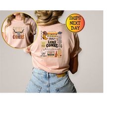 combs bullhead shirt 2 side, country music shirt, country music sweatshirt, luke combs world tour 2023, cowboy hoodie, l