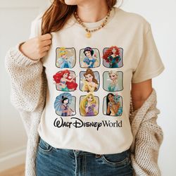 walt disney world princess shirt, retro disney princess shirt, princess gift, disney girl trip, disneyland shirt, disney
