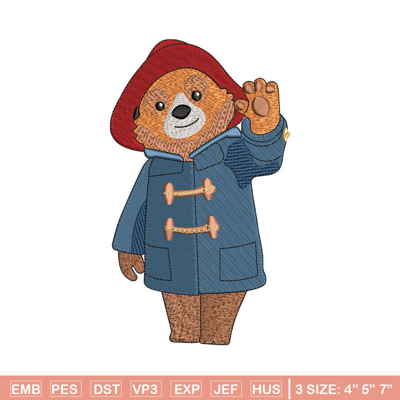 Bear hello embroidery design, Bear embroidery, Embroidery file, Embroidery shirt, Emb design, Digital download.jpg