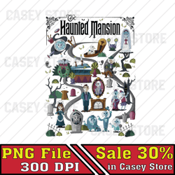 Map Haunted Mansion, Halloween Png, Halloween World Png, Trick or Treat Png, Magic Kingdom Png, Spooky Digital Download