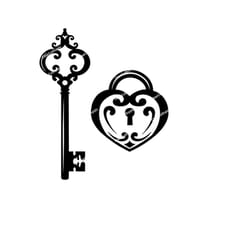 lock and key svg, fancy lock set svg, lock and key fancy digital cut file, lock and key fancy scrapbooking, lock and key