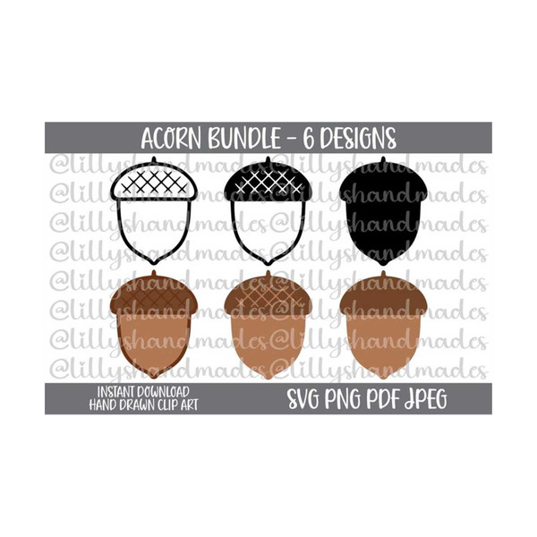 Acorn Svg Bundle, Acorn Clipart, Acorn Png, Acorn Vector, Ac - Inspire