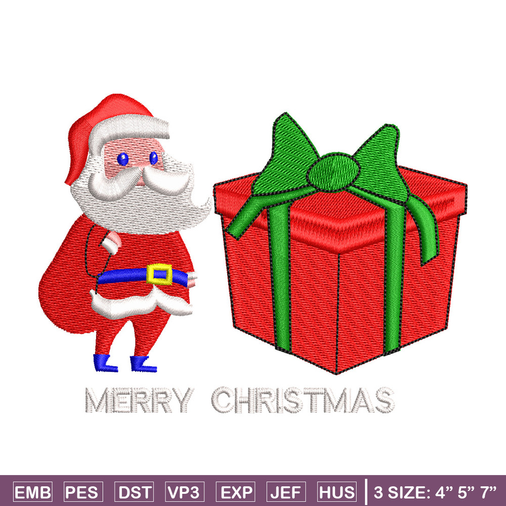 Big gift chrismas embroidery design, Chrismas embroidery, Embroidery file, Embroidery shirt, Emb design,Digital download.jpg