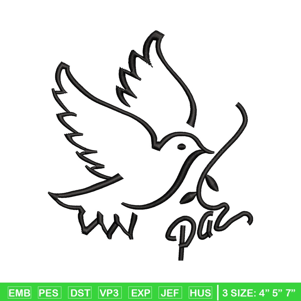 Bird logo embroidery design, Bird embroidery, Embroidery file, Embroidery shirt, Emb design, Digital download.jpg