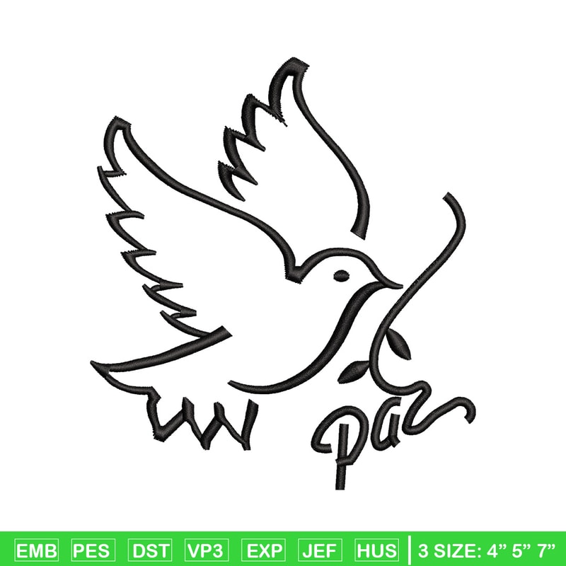 Bird logo embroidery design, Bird embroidery, Embroidery file, Embroidery shirt, Emb design, Digital download.jpg