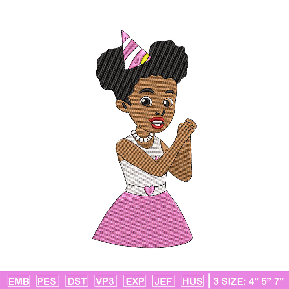 Black girl embroidery design, Gracies Coner embroidery,Embroidery file,Embroidery shirt, Emb design, Digital download.jpg