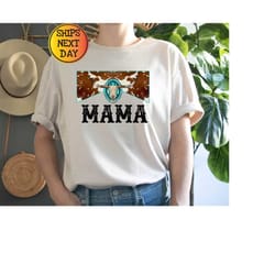 western mama shirt, cowhide mama shirt, mama sweatshirt, mother's day shirt, country mama shirt, gift for mom, mama tshi
