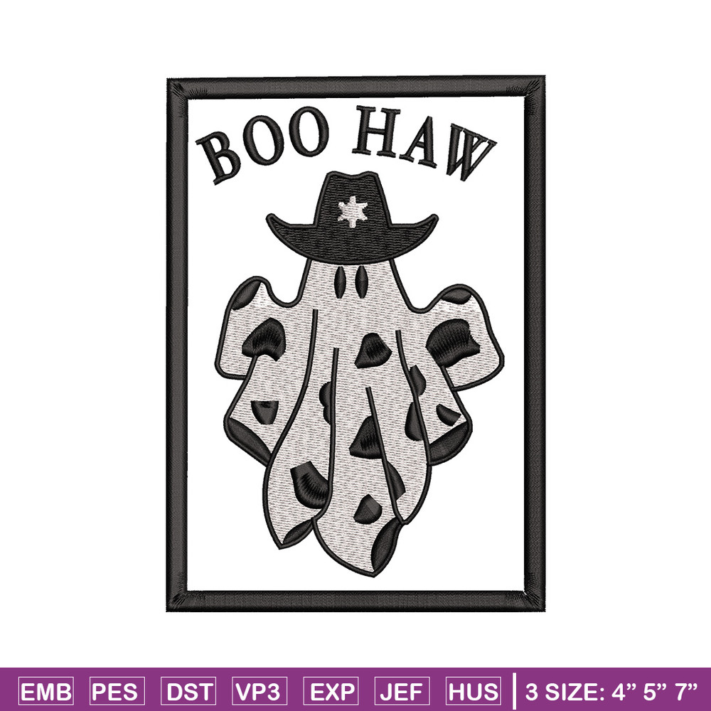 Boo haw embroidery design, Boo halloween embroidery, Embroidery file, Embroidery shirt, Emb design, Digital download.jpg