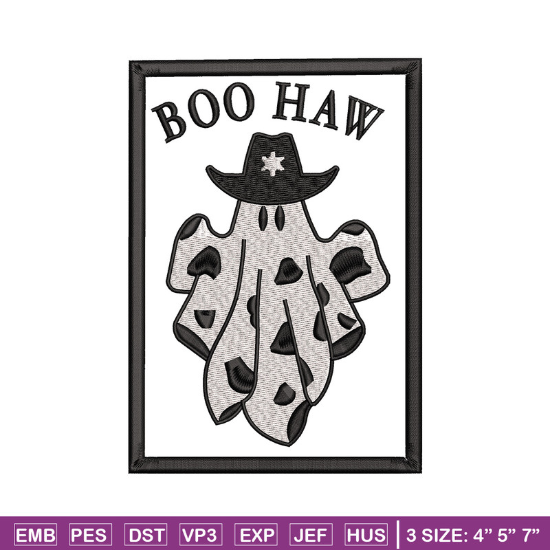 Boo haw embroidery design, Boo halloween embroidery, Embroidery file, Embroidery shirt, Emb design, Digital download.jpg